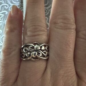 Intricate Silver Swirl Ring